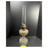 Tall Aladdin Model B Clear Glass Oil Lamp