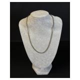 Love Earth Sterling Silver Rope Necklace