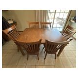 Farm House Oak Style Dining Table & Chairs Set
