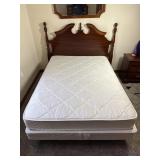 Full-Size Mattress & Wooden Bed Frame