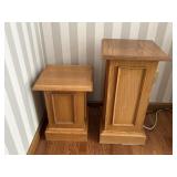 2 Wood Podium Stands
