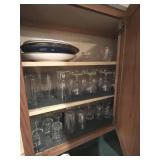 Clear Glassware cabinet