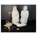 Vintage Empire Four Piece Nativity Set Blow Molds