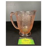 Pink depression glass pitcher