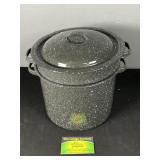 Black Graniteware Steamer pot