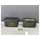 2 Metal Ammo Crates