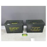2 Metal Ammo Crates