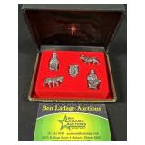 Nativity Miniature Pewter Figurines Set