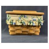 Longenberger baskets recipe holder with liner