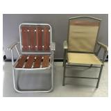 2 Fold Up Outdoor Chairs