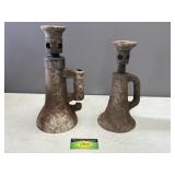 2 Antique Bottle Jacks