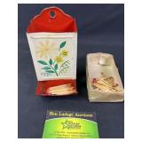 Vintage matchstick holder