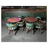 2 Round Pub Tables With 8 Chairs