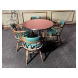 Round Pub Table & 4 Chairs