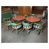 2 Round Pub Tables With 8 Chairs