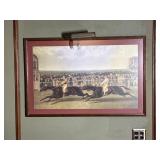 Framed Vintage Horse Race Wall Art