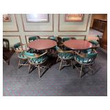 2 Round Pub Tables With 8 Chairs