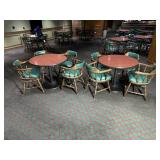 2 Round Pub Tables With 8 Chairs