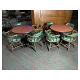 2 Round Pub Tables With 8 Chairs