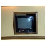 14" TVs on the south side of the booth room