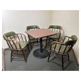 Square Laminate Cafe Table with 4 Chairs