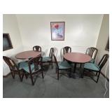 2 Circle Laminate Tables and Chairs