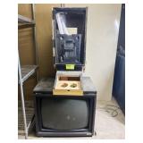 Slot machine housing and Hitachi tv/monitor