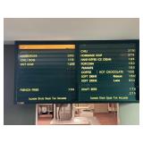 Ogden Vintage Menu Board with Pricing