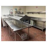 Hobart AM-14 Dishwasher & Stainless Counters