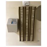 Amano MJR7000 Time Clock & Card Rack