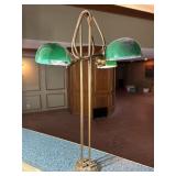 Vintage Green Shade Bankers Lamp