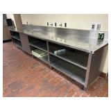 Omega Stainless Steel Workstation with water -14