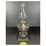 Antique 8 Panal Greek Key Oil Lamp