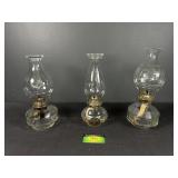 (3) Vintage Oil Lamps