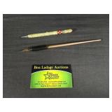 (2) Vintage Pens/Pencils Purina Quick Point