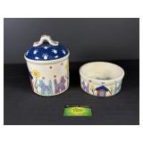 Morningside Design Pet Treat Jar and Water Bowl
