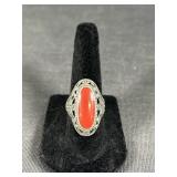 Sterling Silver & Jasper Stone Ring