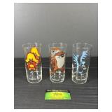 (3) 1979 Cartoon Glasses Yosemite Sam