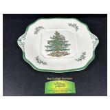 2 pcs Spode Christmas Tree Bowls, Tray, Dip Bowl