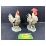 Homco Hen and Rooster Figurines