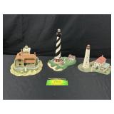 (3) Lighthouses: Cape Hatteras, Sandy Hook by