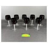 (7) Fostoria Precedence Pattern wine glases