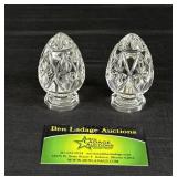 (2) Bleikristall 24%  Lead Crystal Egg Paparweight