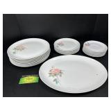 (24) Brookpark Melamine Only a Rose Pattern