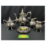 Wallace Baroque 4 Peices Tea Set