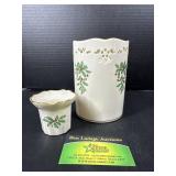 (2) Lenox Holiday Votives