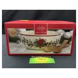 Lenox Winter Greeting Salad Serving Bowl - New