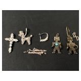 Group Sterling charms including