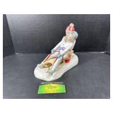 Cybis Figurine Nancy and Ned Sledding