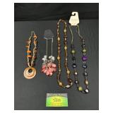 (4) Necklaces like new with tags fun